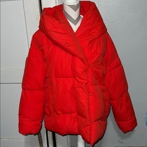 H&M Red Puff Coat